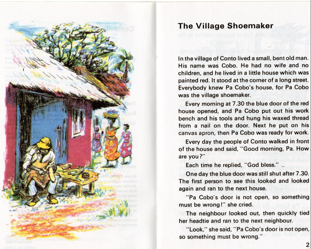 The village shoemaker 